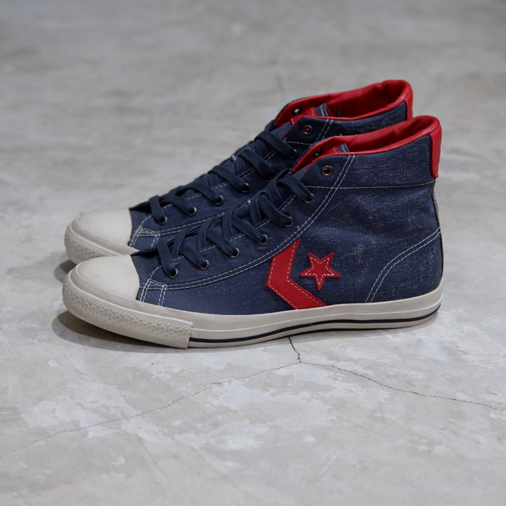 JOHN VARVATOS X CONVERSE STAR PLAYER MID BLUE