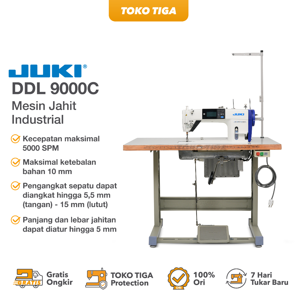 Mesin Jahit JUKI DDL-9000C-SMSNB - Jarum 1 Industrial Computerised