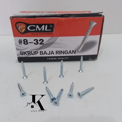 Skrup Lisplank 3,2 cm Camel / Skrup Baja Ringan 1000 / Skrup Fibersemen Plank