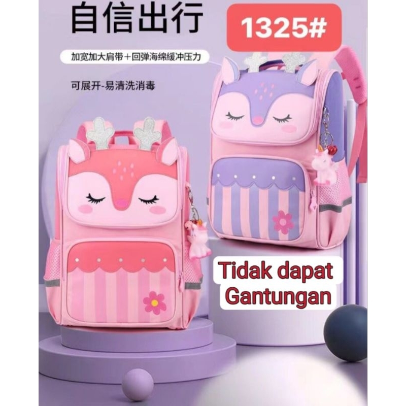TAS SEKOLAH RANSEL ANAK TK SD ANAK CEWEK UNICORN WATERPROOF IMPORT RANSEL ANAK KOREA