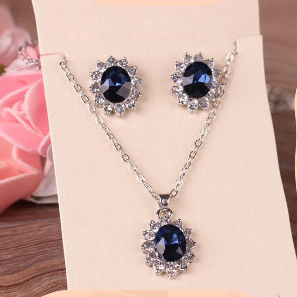 Perhiasan Set Kalung dan Anting Perhiasan Pesta