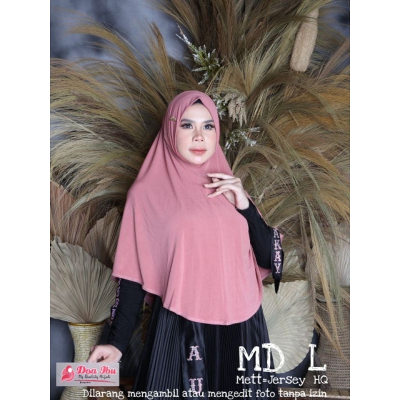 HIJAB INSTAN PED MALAY DAGU/ HIJAB INSTAN PED MALAY DAGU JUMBO L ORI BY DOA IBU