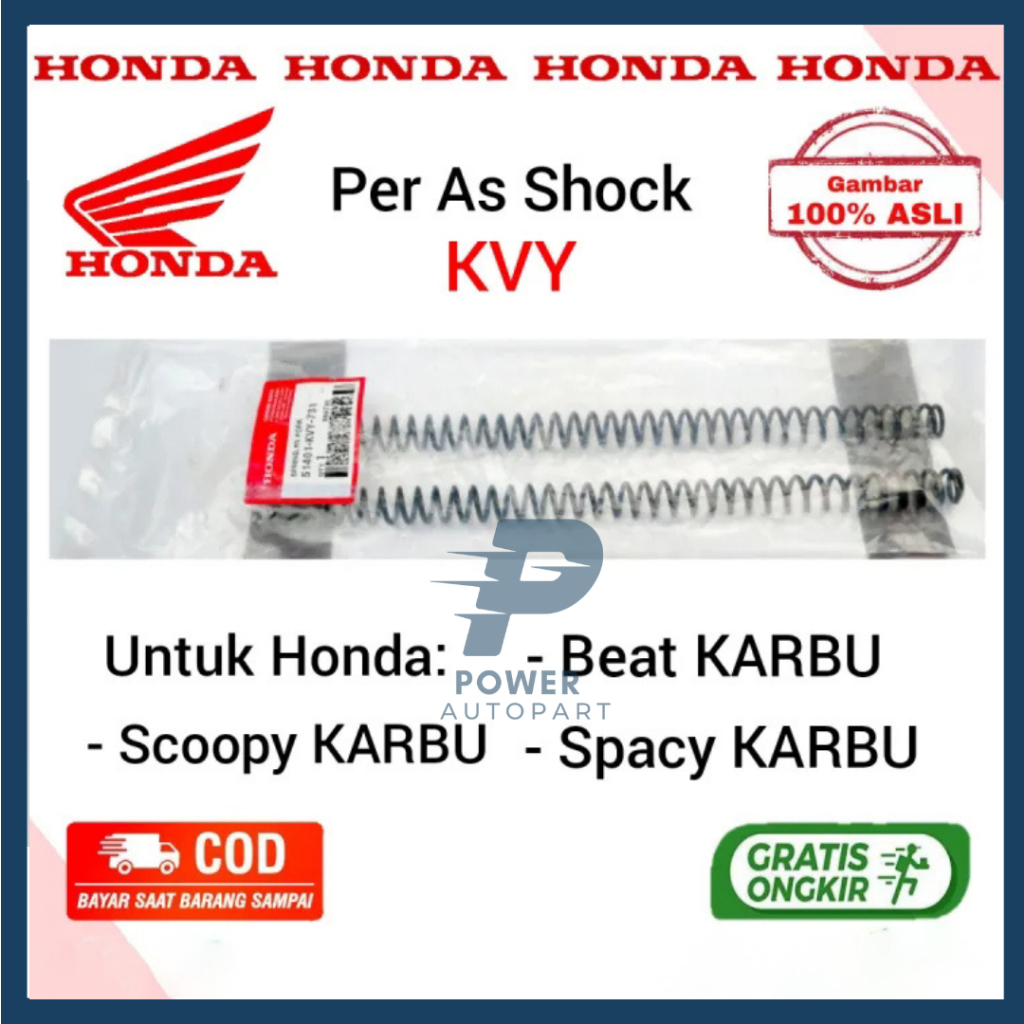 PER AS SHOCK SHOK DEPAN BEAT KARBU, SCOOPY KARBU, VARIO 110 KARBU, SPACY KARBU ASLI ORIGINAL - PER K