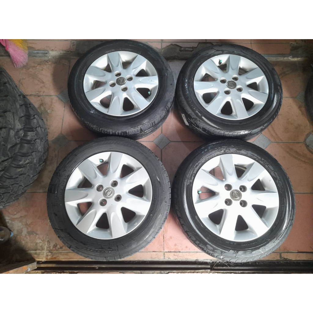 VELG COPOTAN MOBIL SEKEN STD NISSAN MARCH RING 15 HOLE 4X100 + BAN