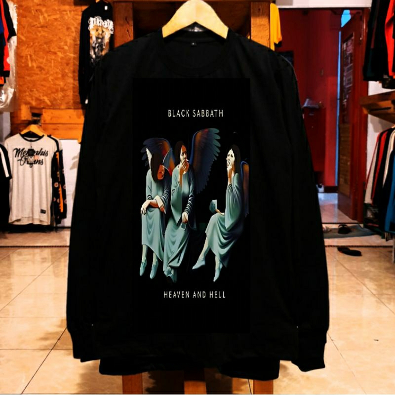 KAOS PANJANG BAND BLACK SABBATH METAL ORIGINAL DISTRO - KAOS PANJANG PRIA BAND METAL LUAR  NEGERI DI
