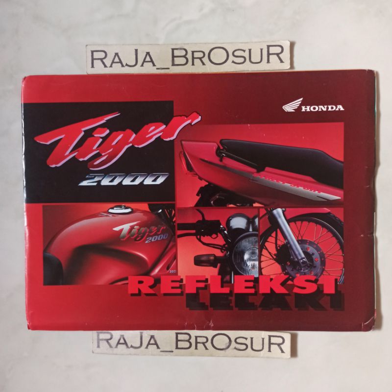 Poster brosur katalog leaflet jadul lawas Honda Tiger 1996