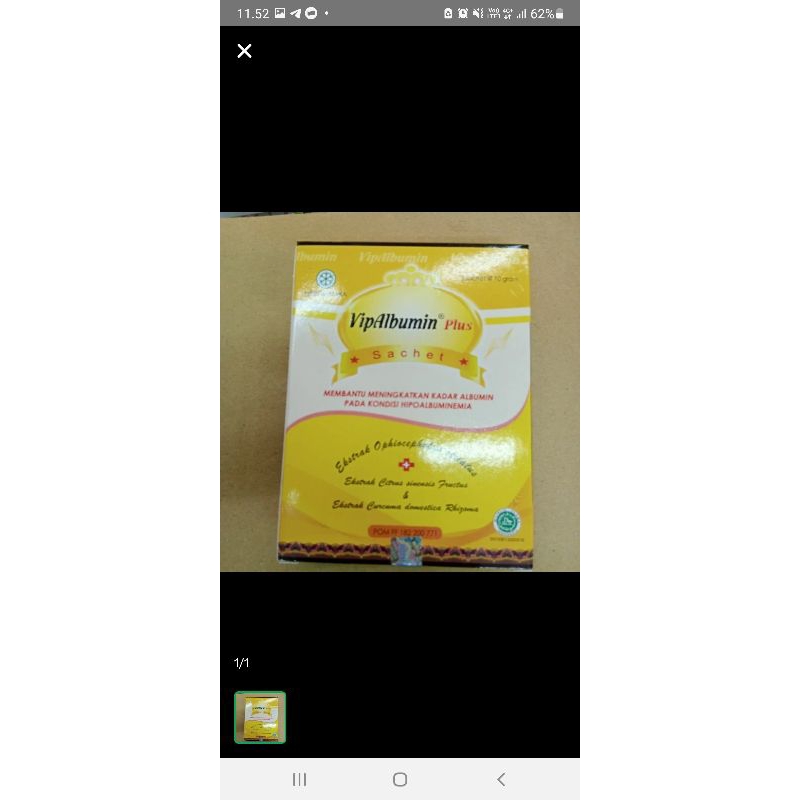 vip albumin sachet