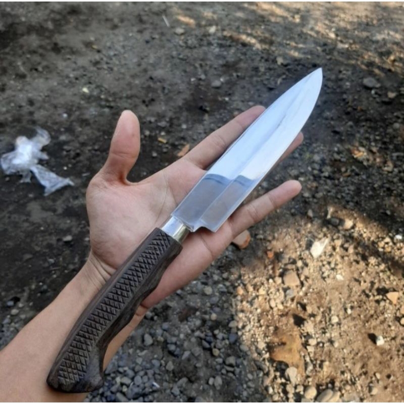 pisau baja putih baja HSS gagah unik super tajam tahan karat