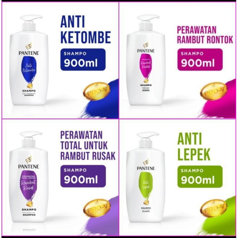 Shampo Pantene 900ml Anti Ketombe dan Rambut Rontok