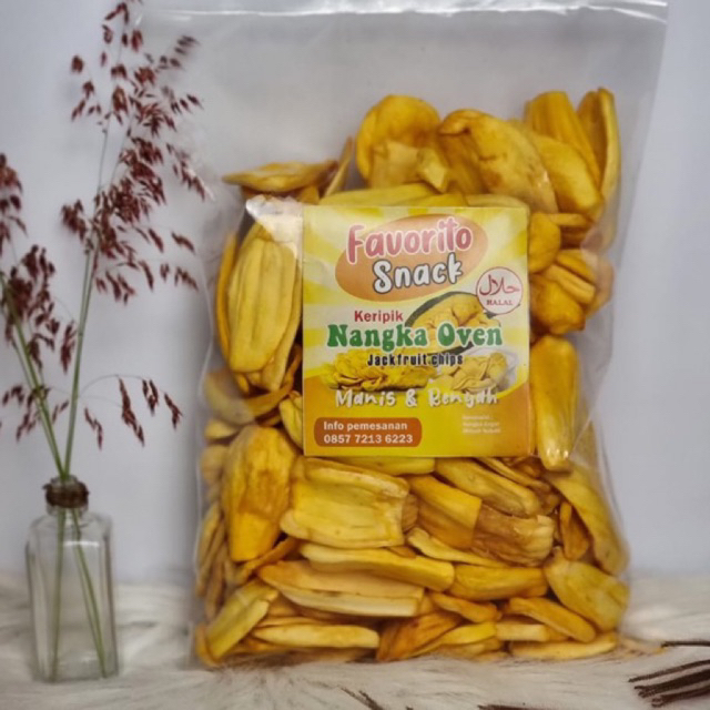 

Keripik buah nangka oven 500 gr/keripik buah organik/keripik buah malang