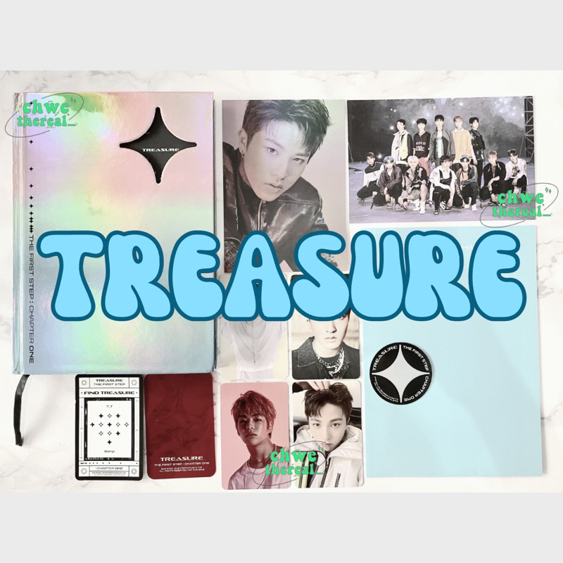 TREASURE The First Step : Chapter One Ch 1 Black Ver & PC Junghwan Hyunsuk Haruto Jaehyuk