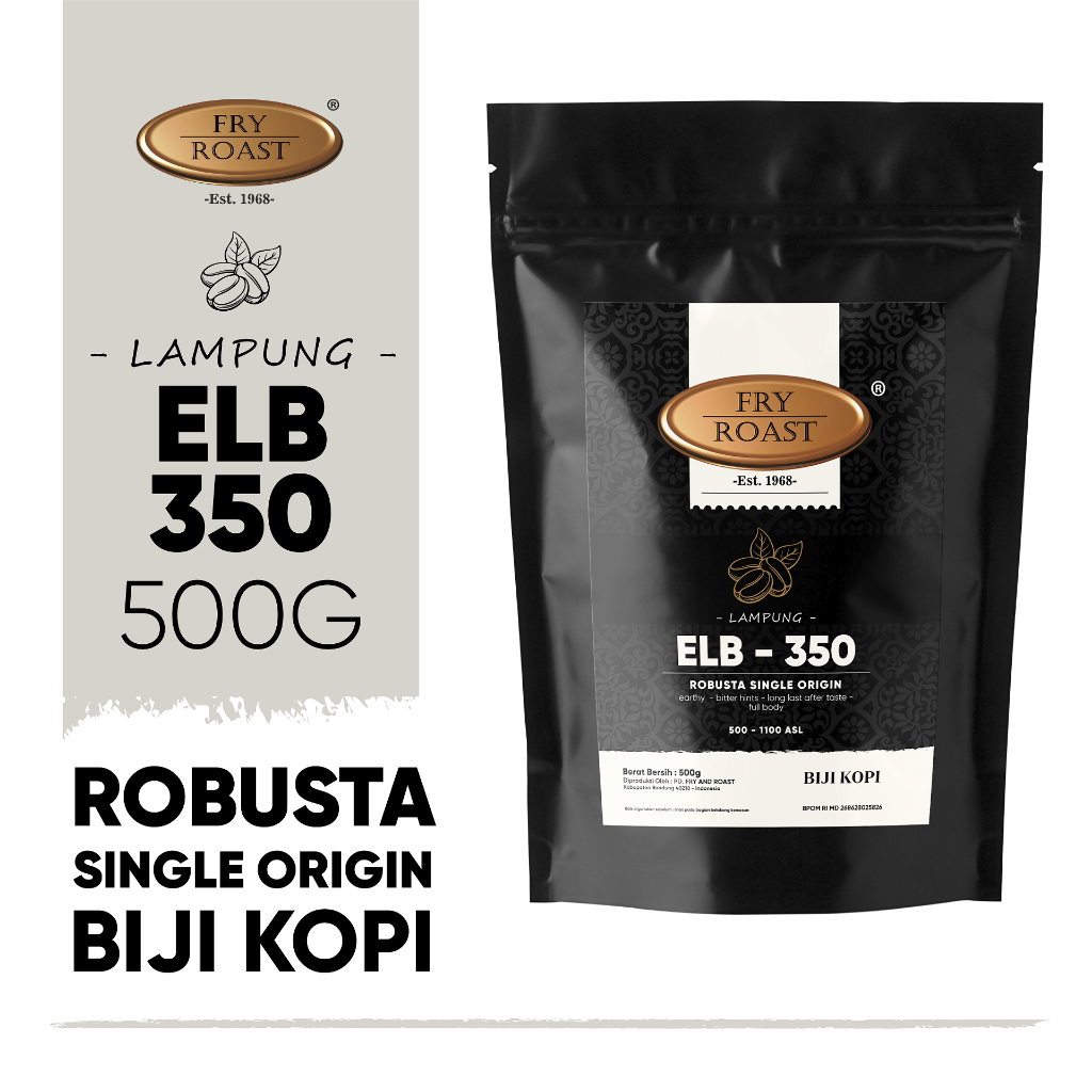 

KOPI ROBUSTA LAMPUNG ELB-350 500 GRAM BIJI DAN BUBUK