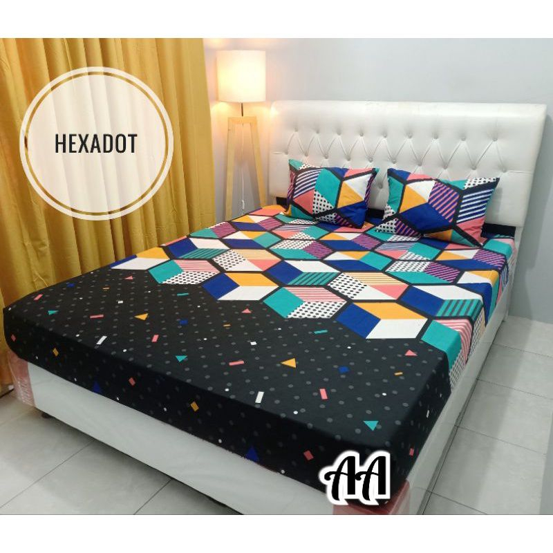 Monalisa-Bisa COD Sprei Set 90/100/120/140/160/180/200 Single Queen King Tinggi 20cm Tinggi 30cm Tin