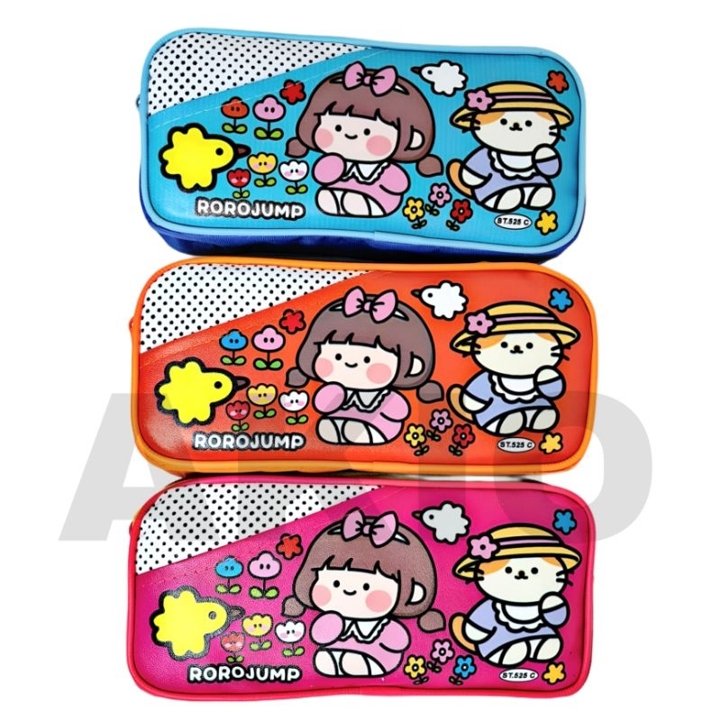 

Tempat Pensil Anak Perempuan Laki Laki Karakter RORO JUMP Lucu Zipper Ziper Resleting Pouch Kosmetik