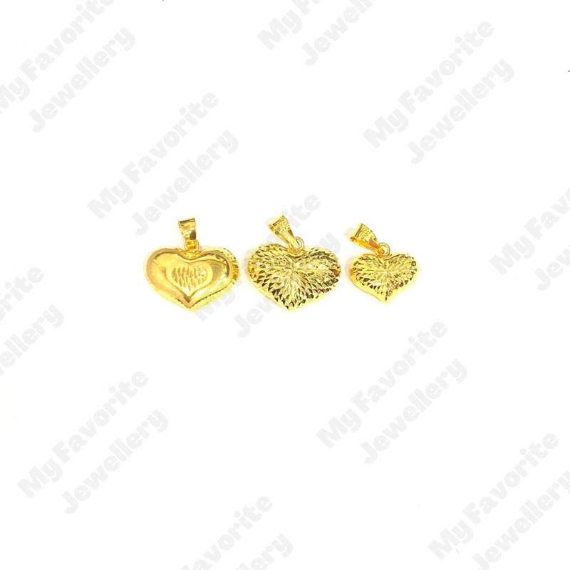 Liontin Love Kembung Emas Asli Kadar 700