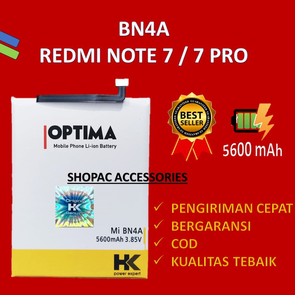 BATERAI XIAOMI NOTE 7 / 7 PRO BN4A BN 4A