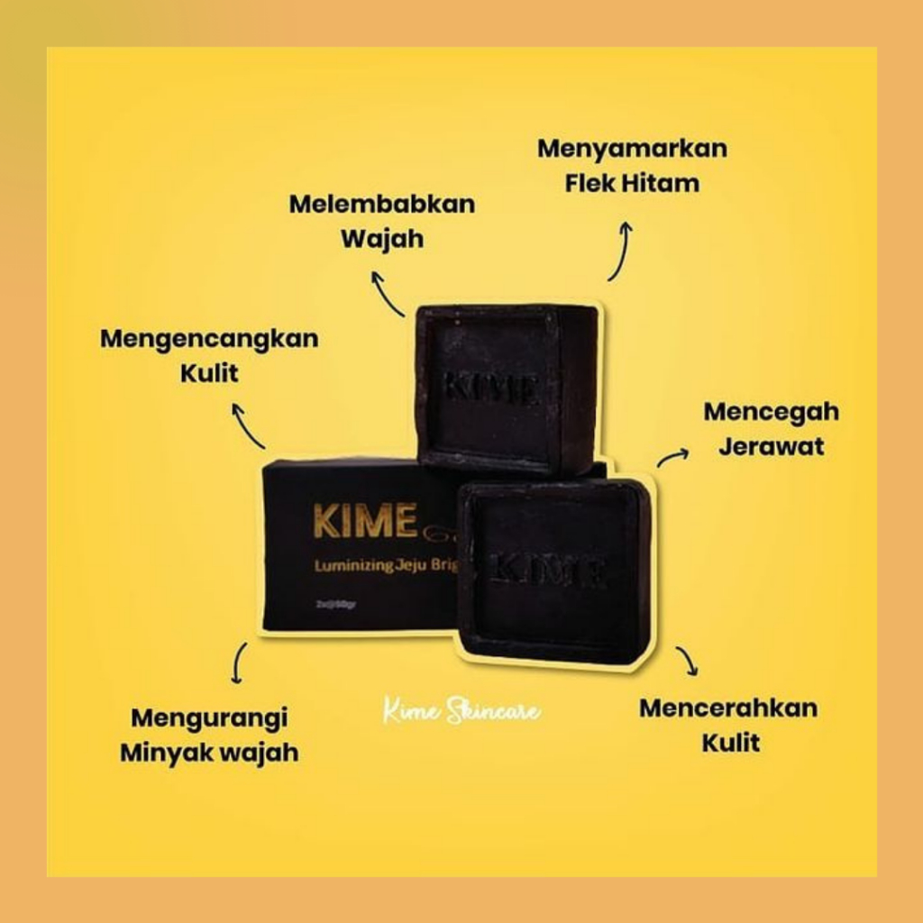 Sabun kime Sabun Viral Sabun Korea (Kime Jeju Luminizing Brightening Soap)