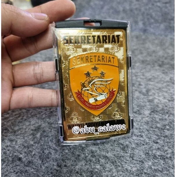 

plat id name tag SETUM POLRI full set tali exagonal