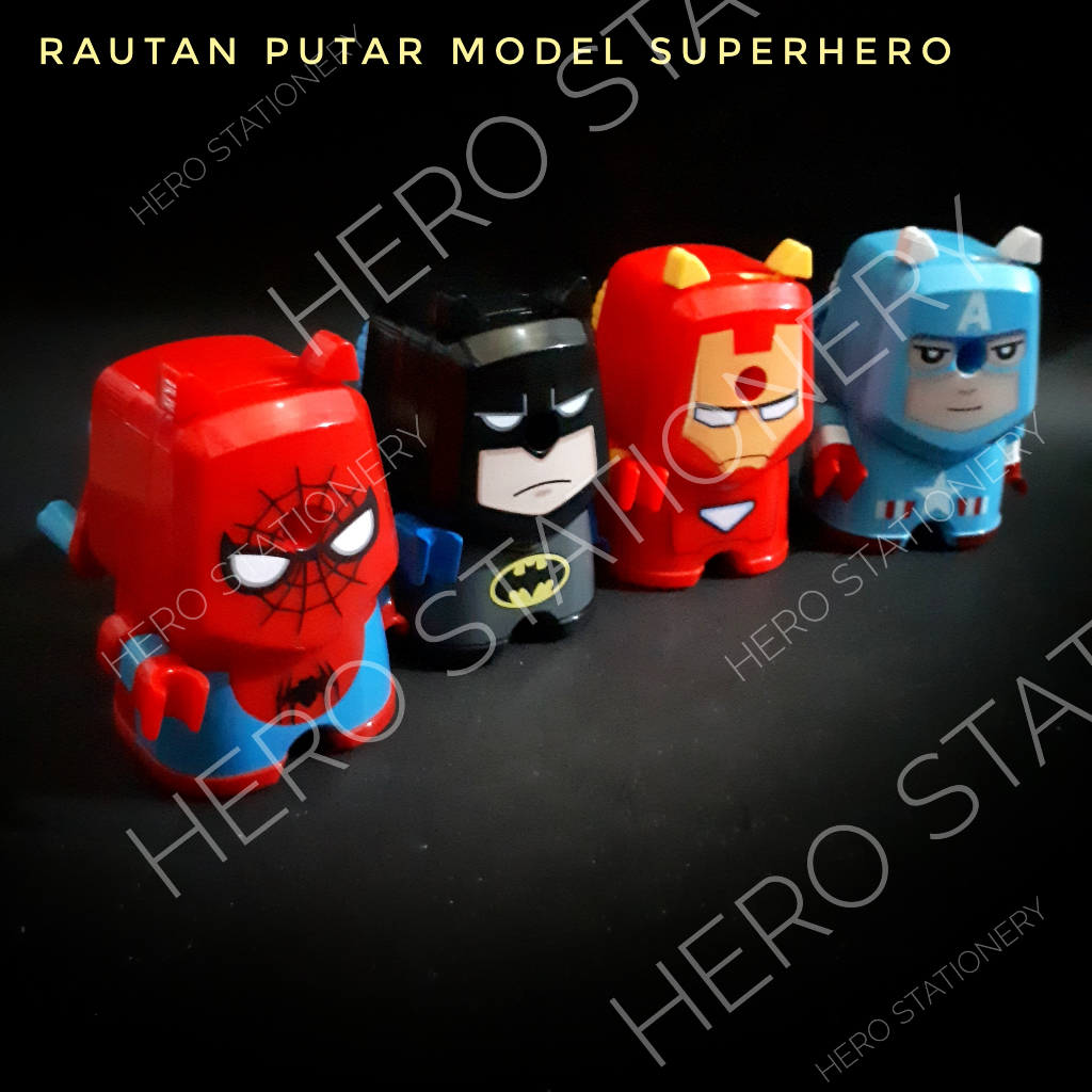 

Rautan putar model superhero ironman batman captain america spiderman