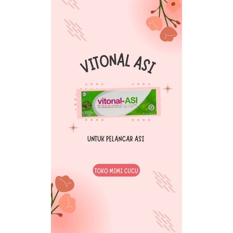 VITONAL ASI (MEMBANTU MEMPERLANCAR ASI)