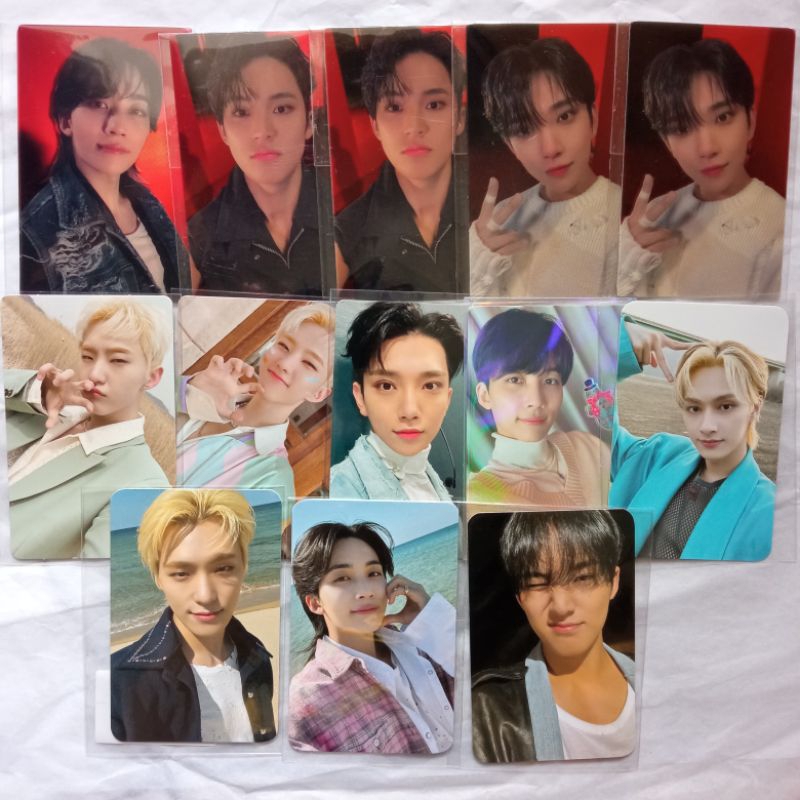PC PHOTOCARD OFFICIAL SEVENTEEN POB wv, yes24 fml yizhiyu fts jeonghan, mingyu, hoshi, joshua, dino,