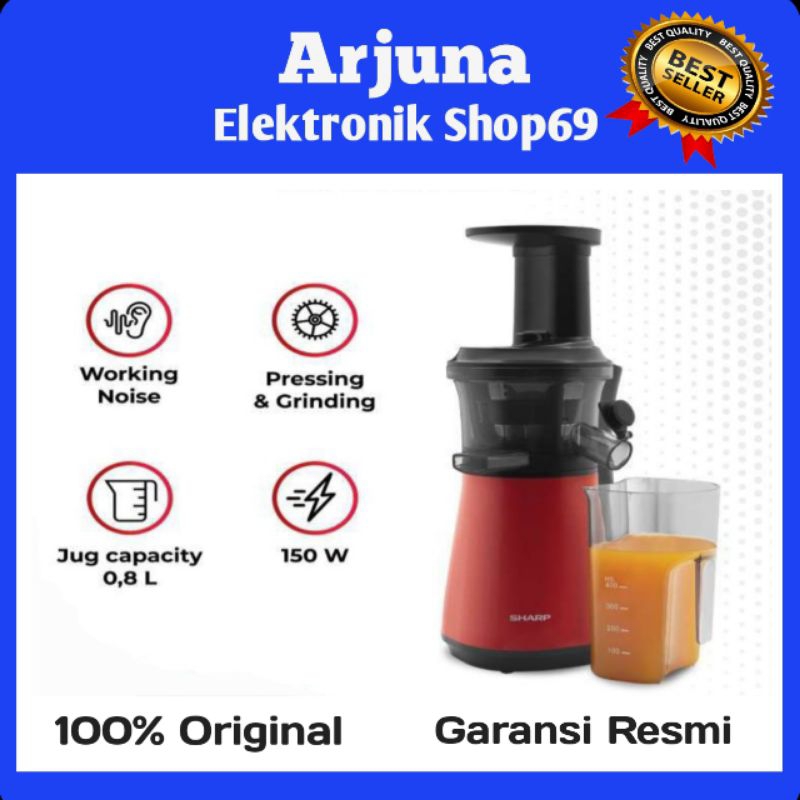 Slow Juicer SHARP EJC20YRD Juicer Buah Low Watt