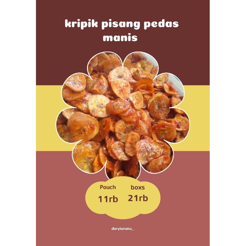 

keripik pisang pedas manis