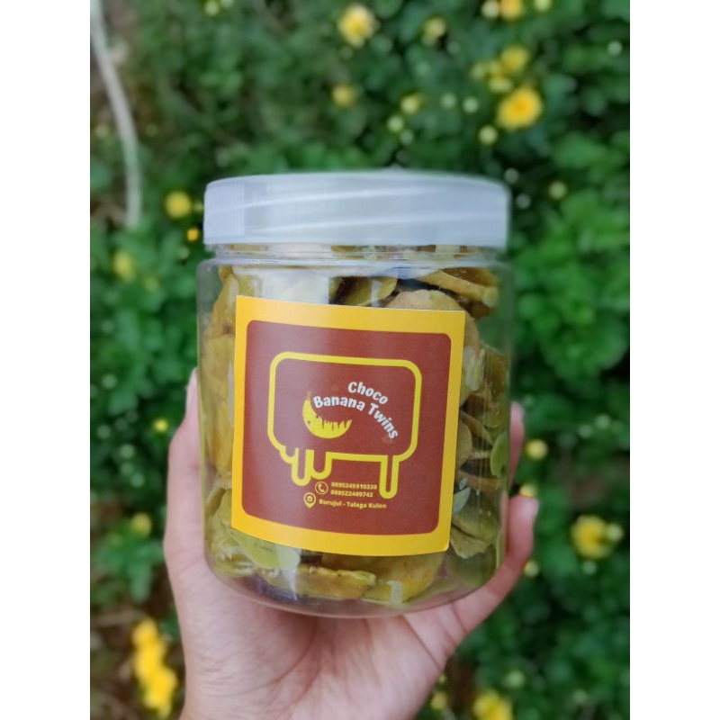 

Paket Usaha 10 Toples Keripik pisang lumer Rasa Greentea