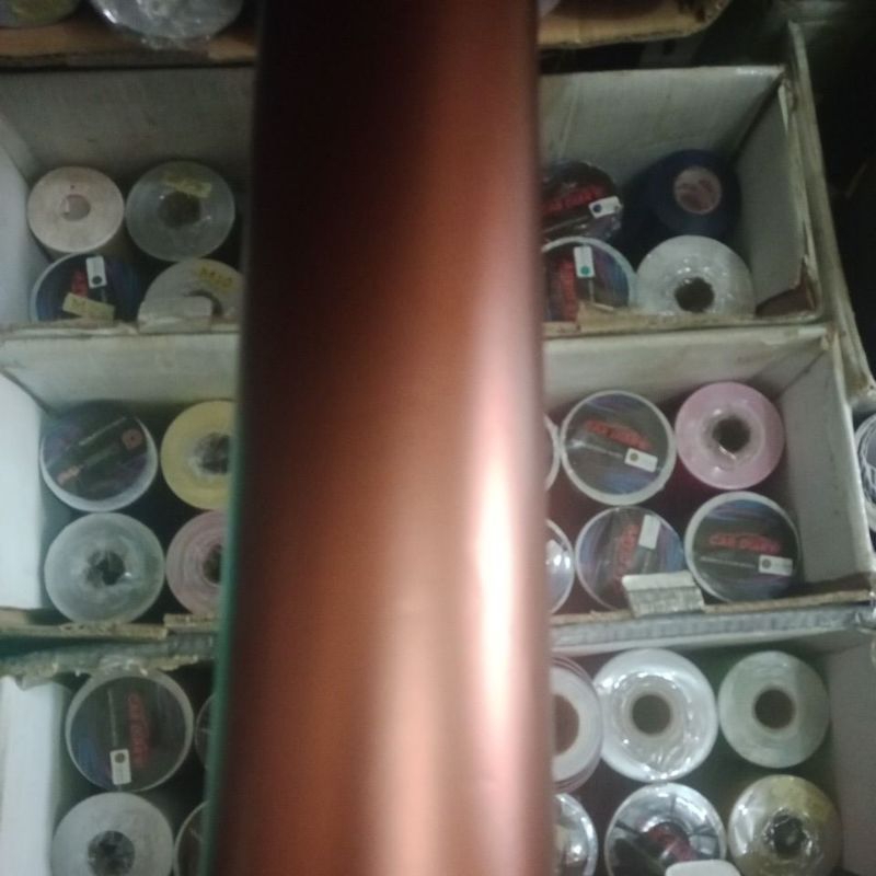 Stiker scotlet Coklat  doff Satin mattcroom