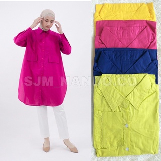 JITO INC - TUNIK ZARMISHA 2 POUNCH BILLA BAHAN KATUN PREMIUM WARNA HOTPINK FUSCHIA FANTA WARNA PINK 
