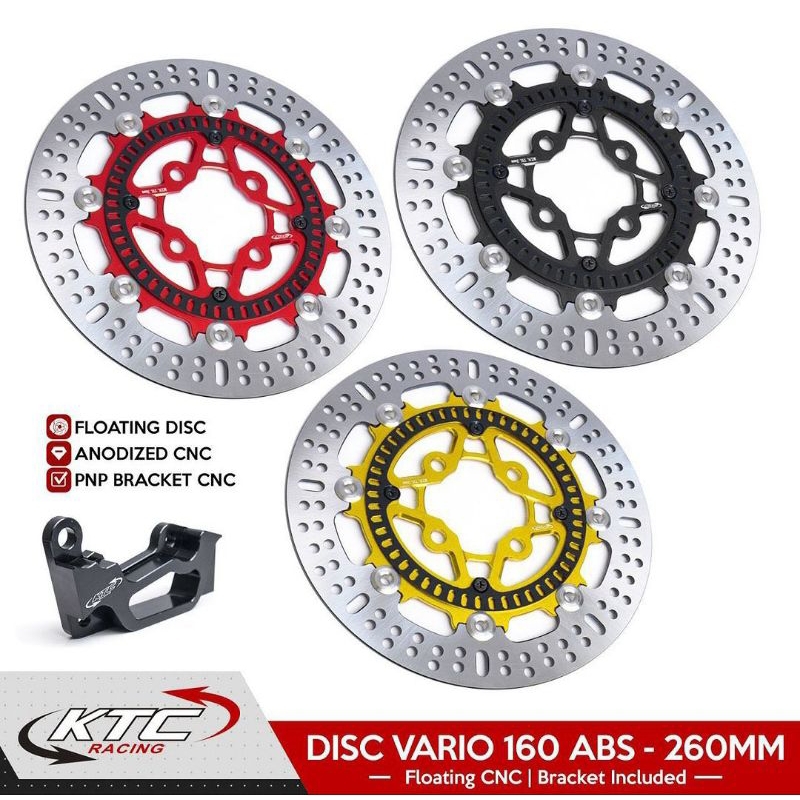 Disc brake ktc Vario 160 Non ABS piringan cakram Vario 160 Original ktc racing