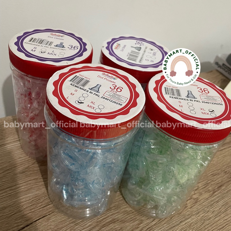 [1 PCS] RELIABLE Dot Botol Susu Bayi Karet Dot Bayi Nipple Peristaltic / Reguler / Dot Gepeng Orthod
