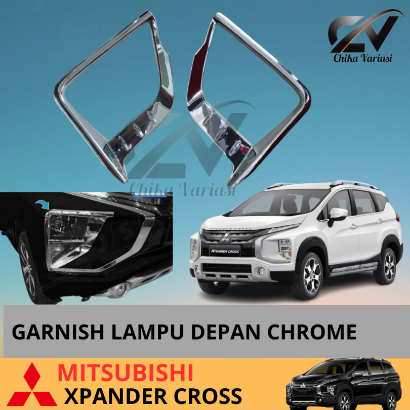 Garnish Lampu Depan Mitsubishi Xpander Cross Chrome