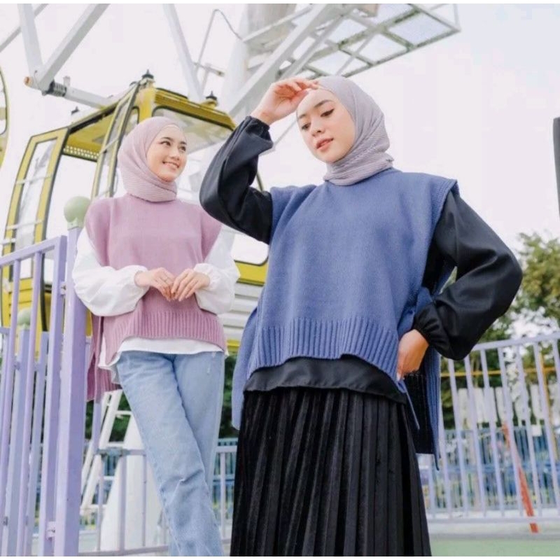 VEST ROMPI RAJUT TALI OUTER