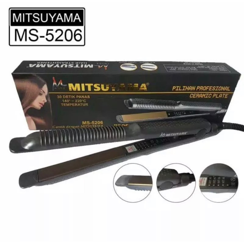 Catok Rambut Mitsuyama MS-5206/ Alat Catok Rambut Mitsuyama