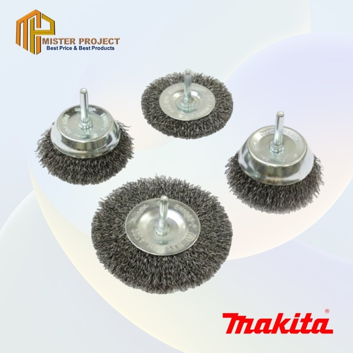 Mata Bor Sikat Kawat Brush Wire / Shank Wire Brush Set Makita