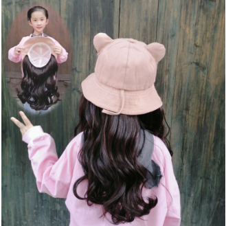 Wig Topi Anak - Topi Wig Panjang Anak - Wig Topi