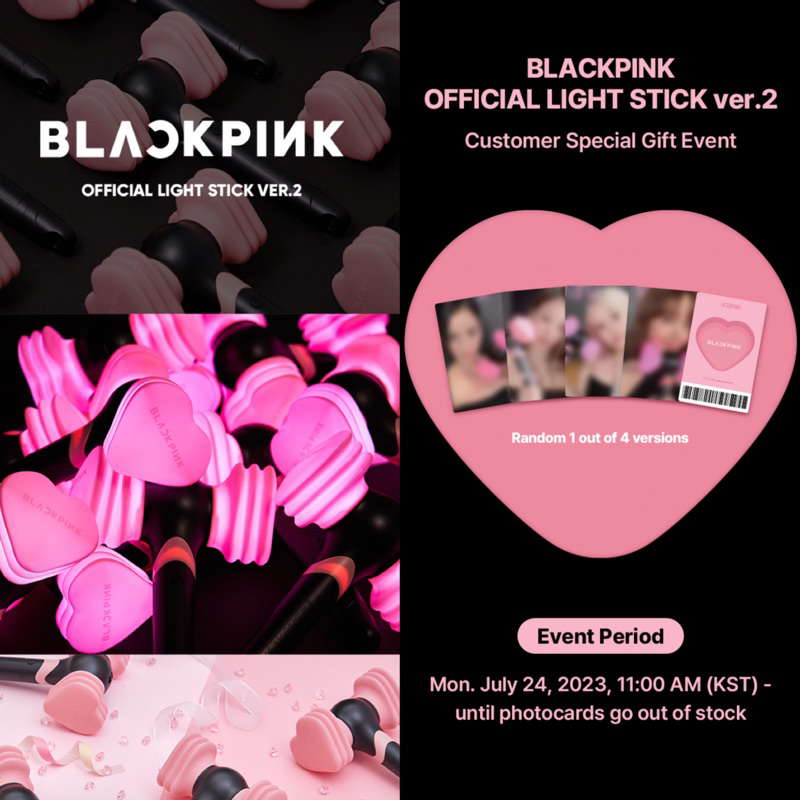 [DP PO] BLACKPINK - Official Lightstick Ver 2 + POB Terbaru Pyongbong