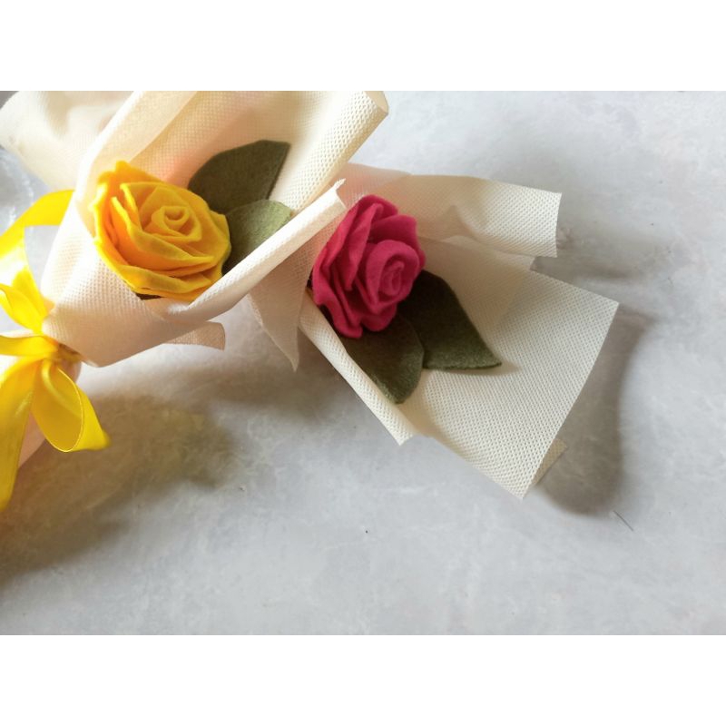 Buket Bunga Flanel Satuan | bouquet murah | buket wisuda | hadiah buket