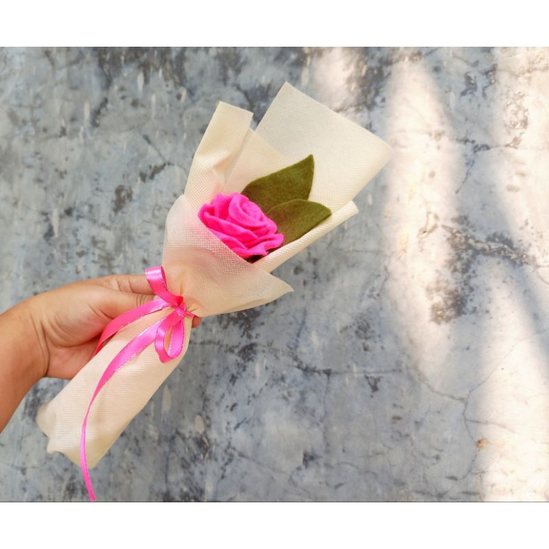 Buket Bunga Flanel Satuan | bouquet murah | buket wisuda | hadiah buket