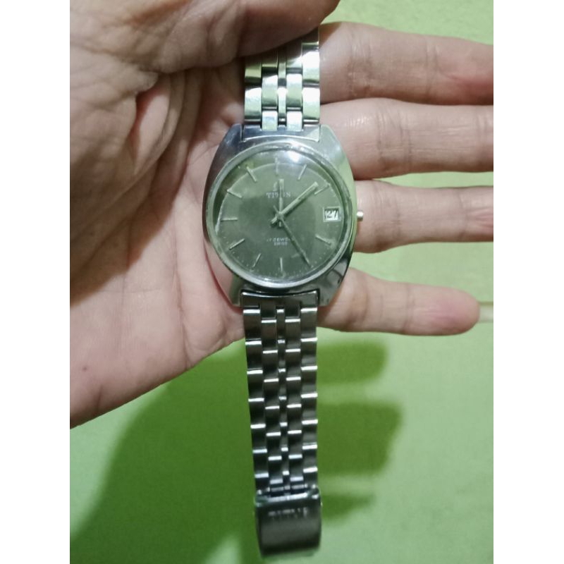 jam tangan titus gold manual winding minus