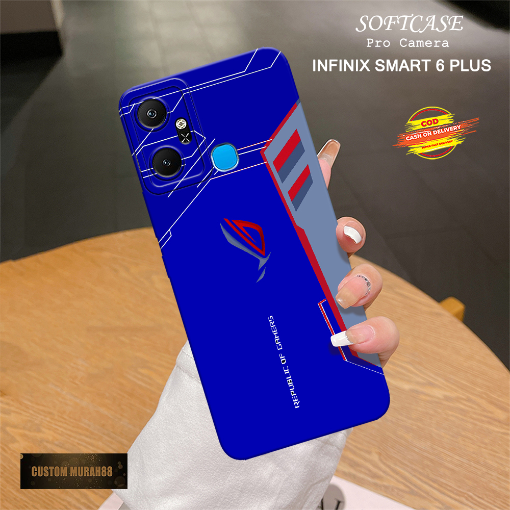 Case Infinix Smart 6 Plus - Fashion Case GAMING - Casing Hp Infinix Smart 6 Plus - Softcase Infinix 