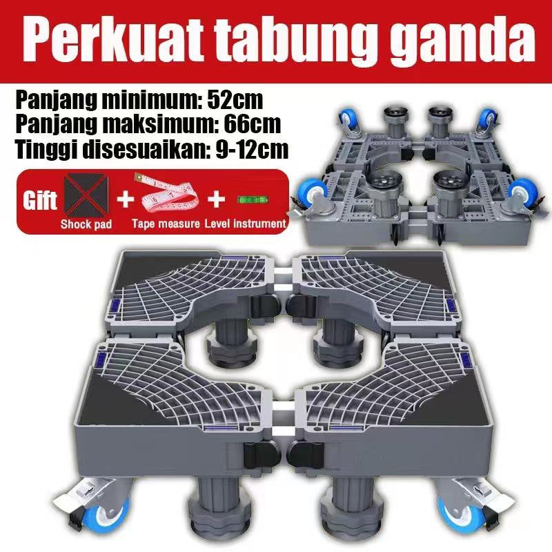 Reaim Alas Mesin Cuci Dan Alas Kulkas Tahan Karat Yang Dapat Disesuaikan Roda Kulkas Washing Machine