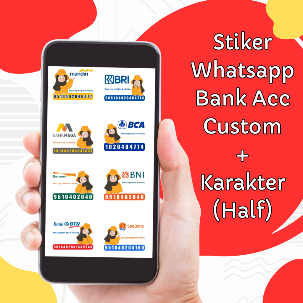 Jasa Bikin Stiker Whatsapp Karakter Setengah Badan