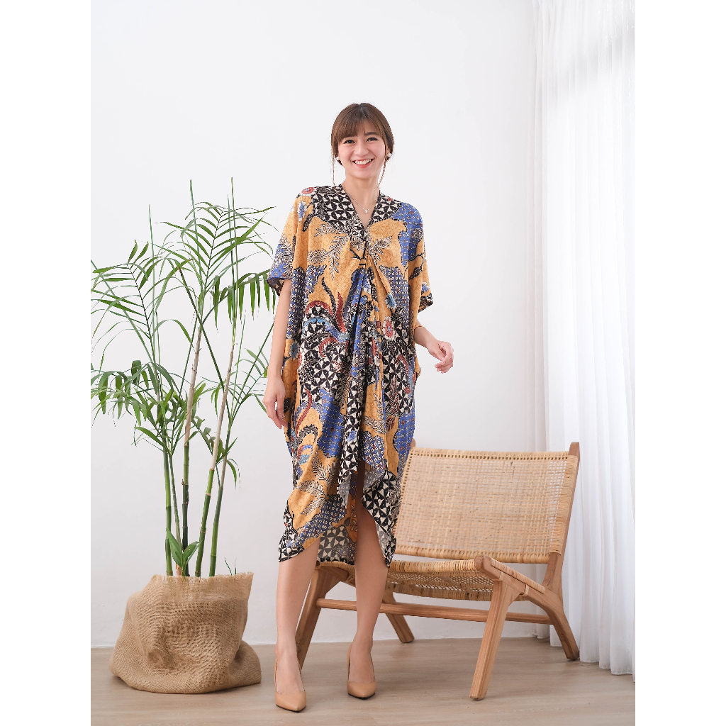 C2W Clothtowear Kaftan Batik Wanita All Size Satin Women's Clothes SKR