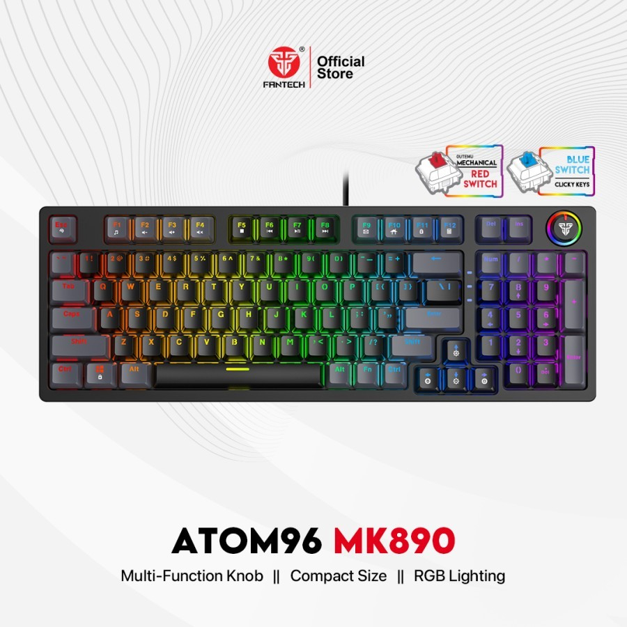 Keyboard Gaming Mechanical Fantech ATOM96 MK890 RGB