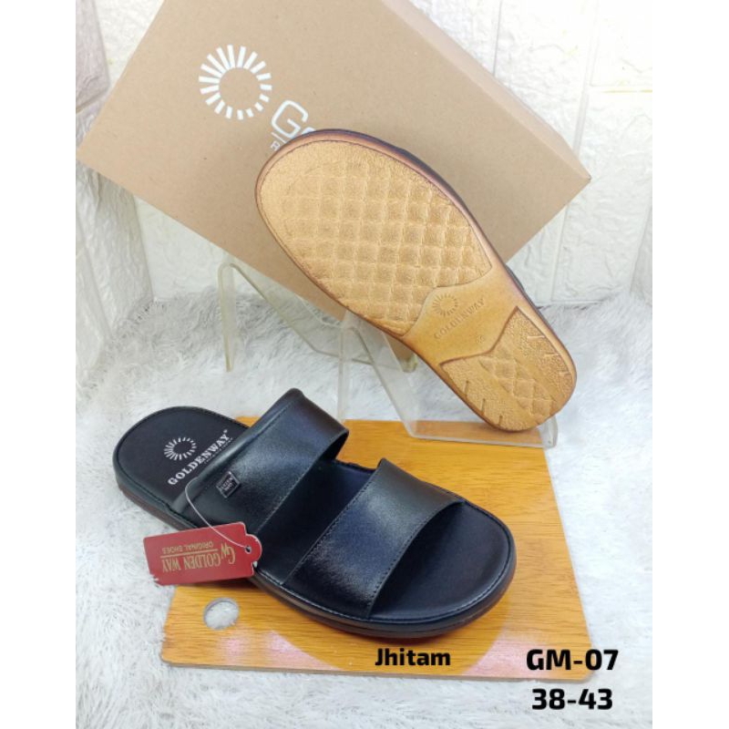 SANDAL KULIT PRIA IMPORT GOLDEN WAY GM-07