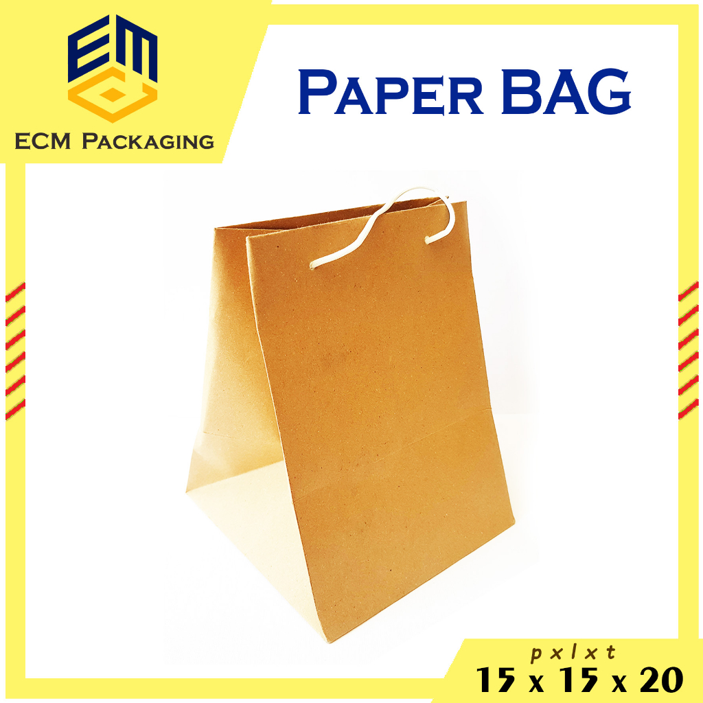 

Paper Bag TEBAL Coklat 15x15x20 / Paperbag Souvenir / Paperbag Terimakasih 12pcs / Paper bag Hajatan