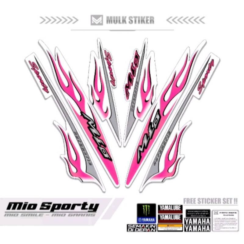 STRIPING MIO SPORTY/GARNIS/WARNA DASAR PUTIH