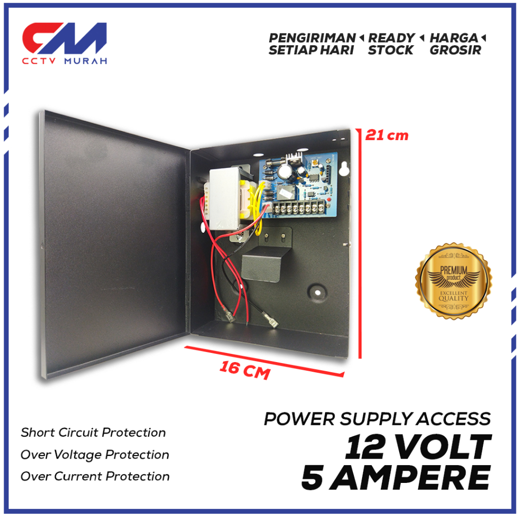 Power Supply 12V 5A Akses Door, Akses Door Power Supply 12V 5A